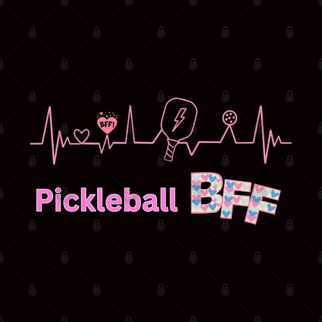 Pickleball Player Best Friend Forever BFF by KIRBY-Z Studio