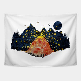 Volcano Eruption Tapestry