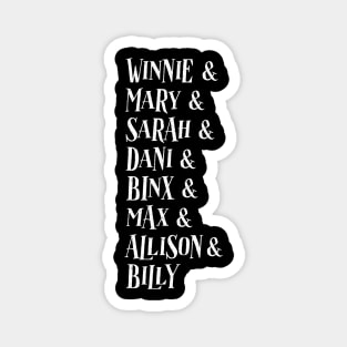 Hocus Pocus Characters Magnet