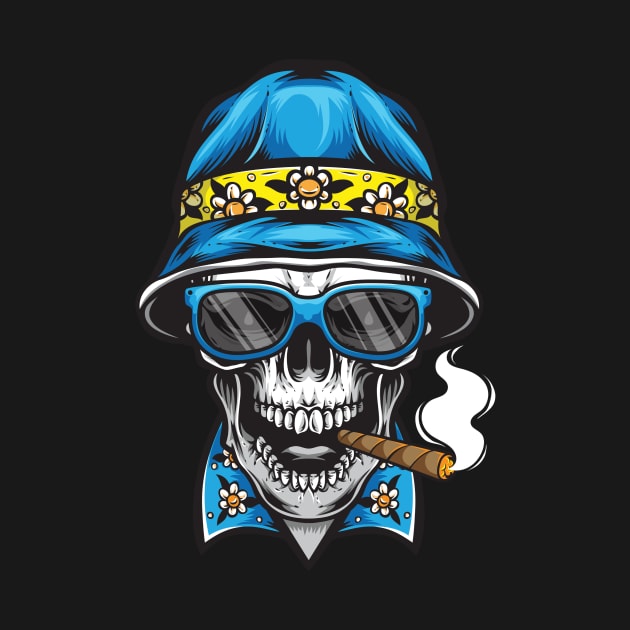 Smoking Skull by PrintcoDesign