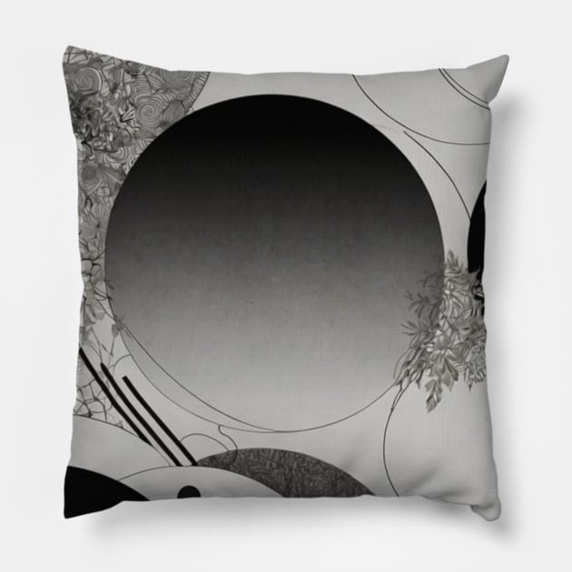 Black And White Circles Pillow by All Products HQ