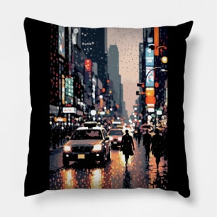 New York City | Pointillism Pillow