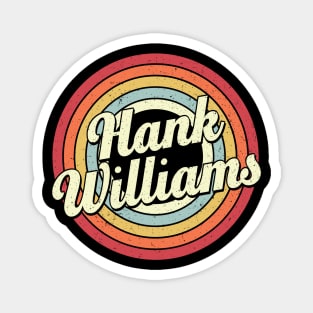 Hank Proud Name Retro Rainbow Tribute Magnet