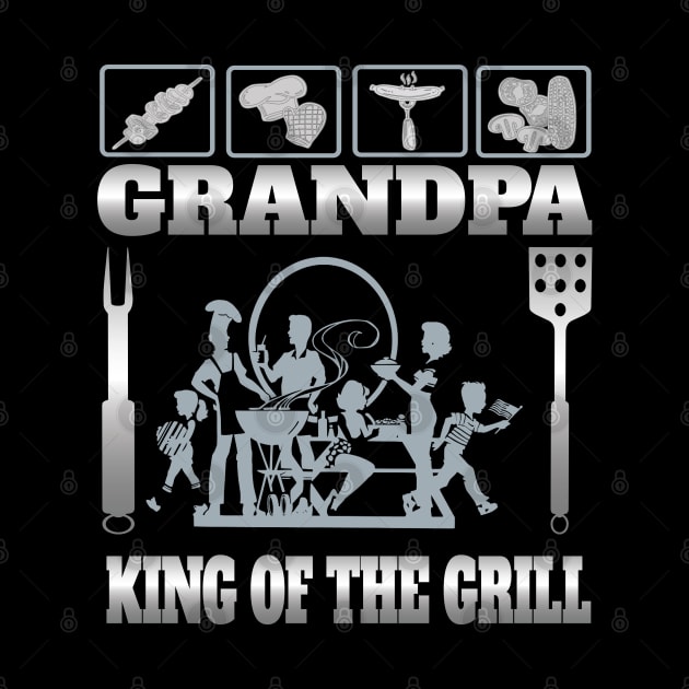 Grandfather Granddad  Dad Grill Shirt Grandpa Grilling Gifts Shirt by Envision Styles