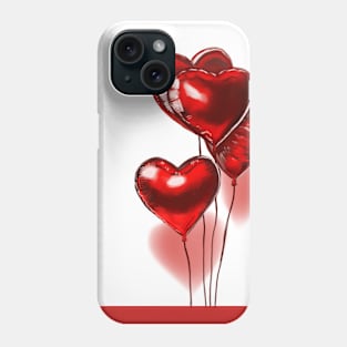 Heart Balloons Phone Case