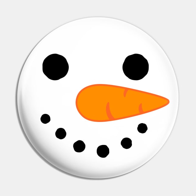 Snowman Face Pin by dreambeast.co