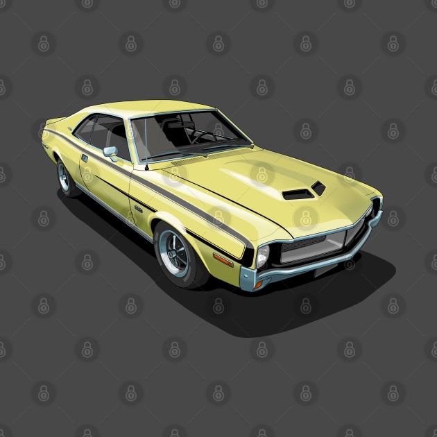 AMC Javelin SST in Hialeah Yellow by candcretro