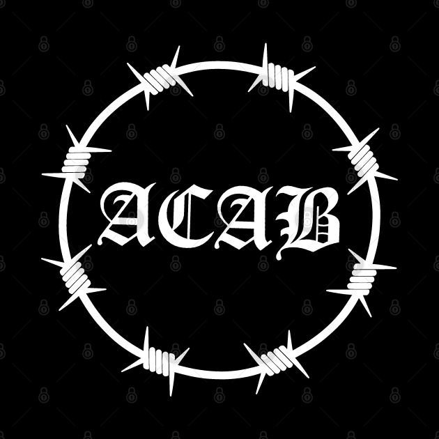 ACAB Barbed wire (white) by Smurnov