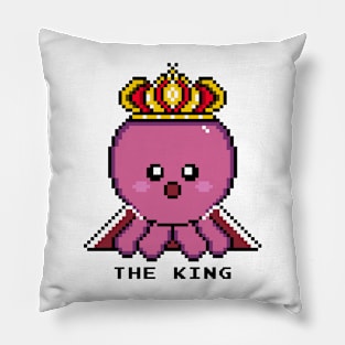 King Octopus, The Royal Pixelated Majesty Pillow