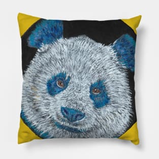 blue panda bear Pillow