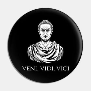 Veni Vidi Vici - Gaius Julius Caesar Quote - Ancient Rome Pin