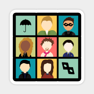 The Umbrella Academy Color Icons Magnet