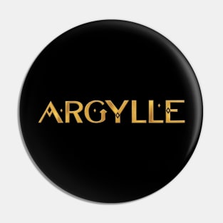 Argylle Logo Pin