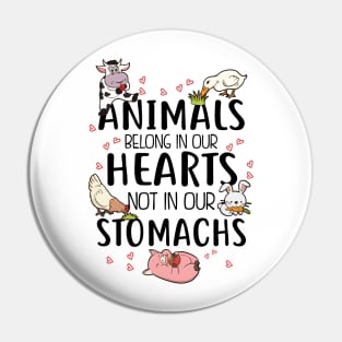 Animals belong in our hearts not in our stomachs Pin