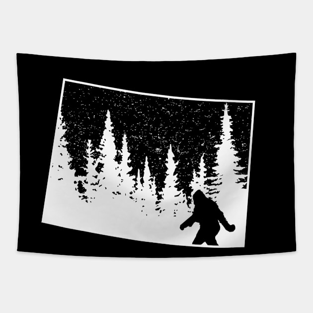 Colorado Bigfoot Gift Tapestry by Tesszero