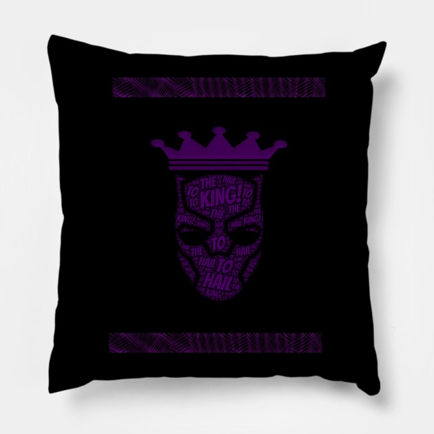 Hail to the King Panther Superhero shirt Pillow by kmpfanworks