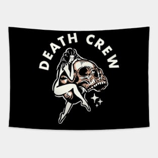 rock skull terror - death crew Tapestry