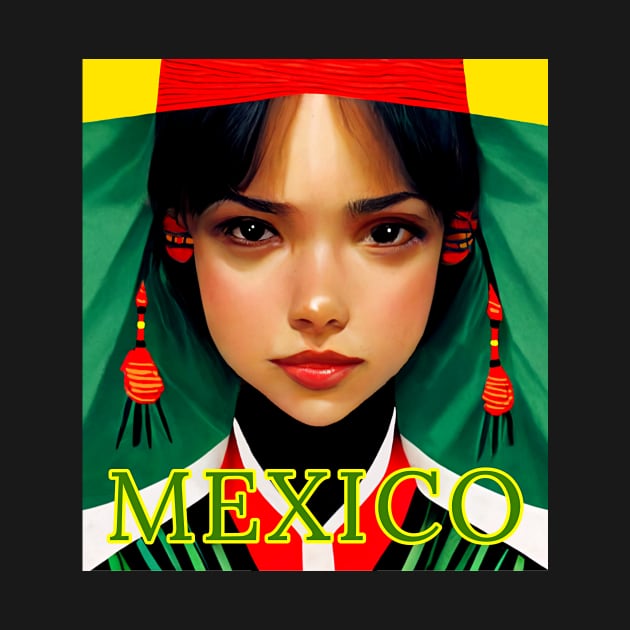 Mexican Anime Beautiful Girl by Edongski303 Teepublic Merch