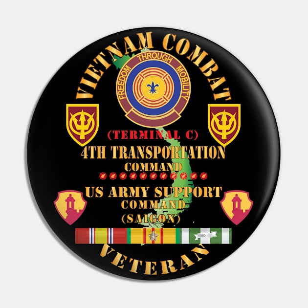 Vietnam Combat Veteran w 4th Transportation Command, US Army Support Cmd Saigon w VN SVC X 300 Pin by twix123844