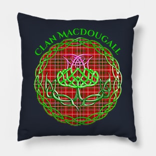 MacDougall Scottish Tartan Celtic Thistle Pillow