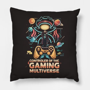 Controller of the GAMING multiverse futuristic space themed gaming #6 Pillow