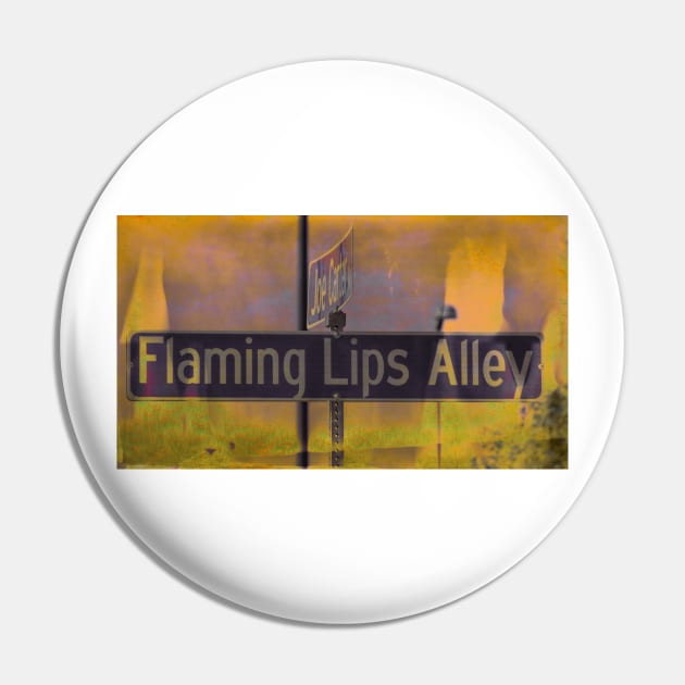 Flaming Lips Alley Pin by Debra Martz