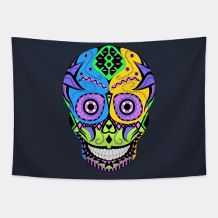 kawaii wrestling skull mask ecopop Tapestry