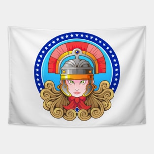 antique goddess Athena Tapestry