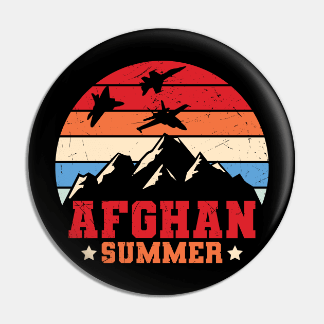 Afghan Summer - Air Force Soldier Veteran Pin by busines_night