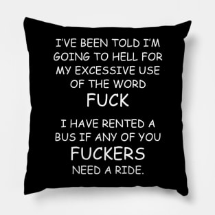 Bus Fuckers W/B Pillow