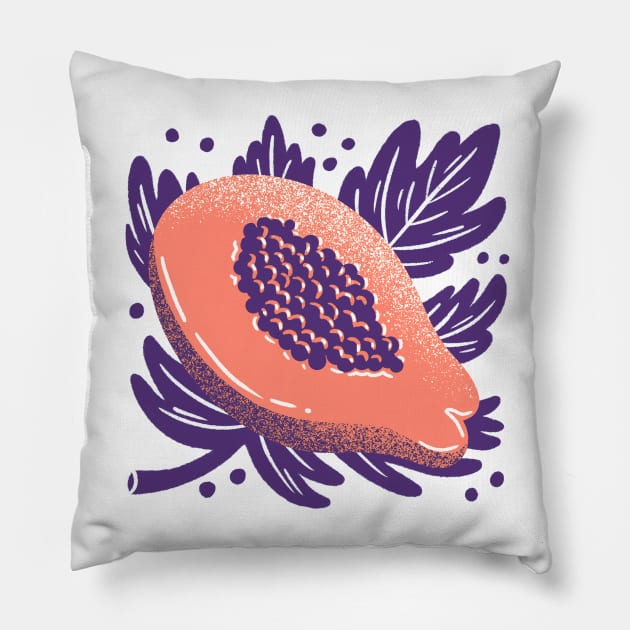 Papaya Pillow by JordanKay