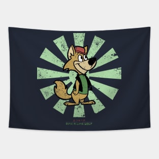 Ding A Ling Wolf Retro Japanese Tapestry