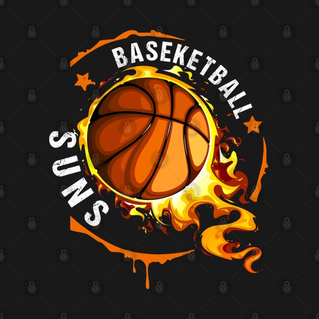 Graphic Basketball Name Suns Classic Styles Team by Frozen Jack monster