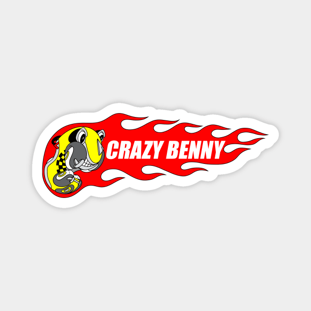 Crazy Benny Magnet by electricpidgeon