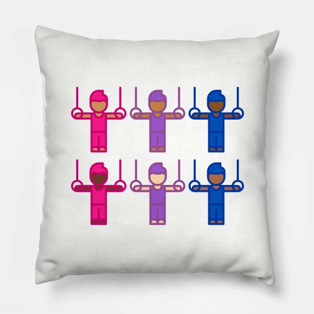 BISEXUAL RINGS Pillow by Half In Half Out Podcast