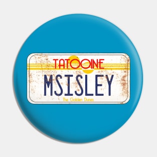 Tatooine License Plate Pin