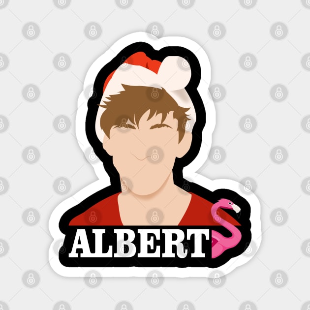 albert flamingo Magnet by fuadiner