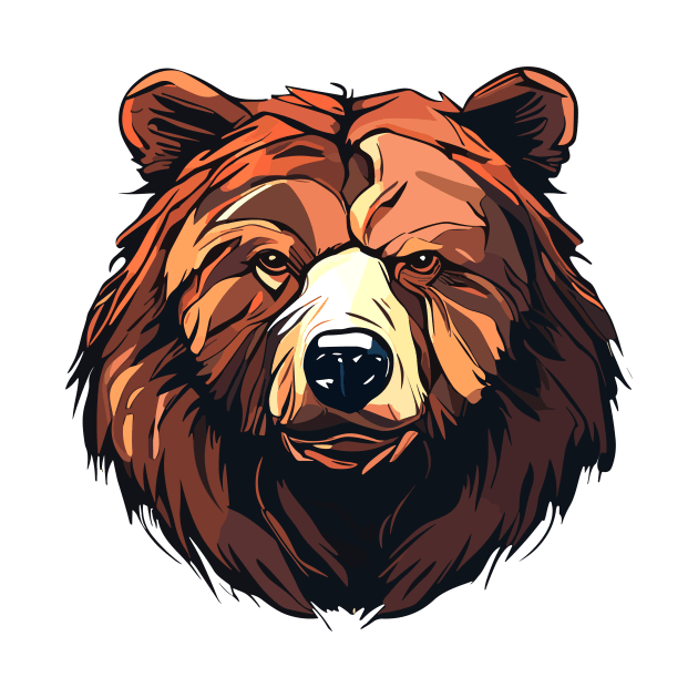 Grizzly Bear Animal Freedom World Wildlife Wonder Vector Graphic by Cubebox