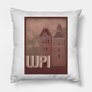 WPI Travel Poster Pillow