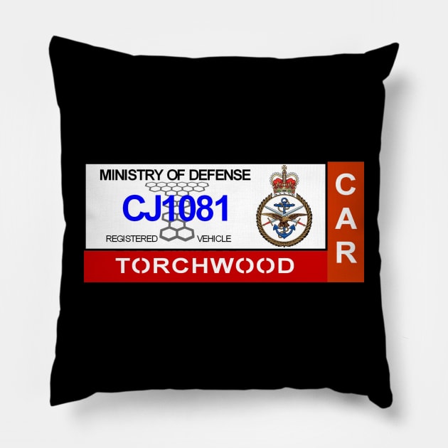 Torchwood Institute Vehicle Permit Pillow by Starbase79