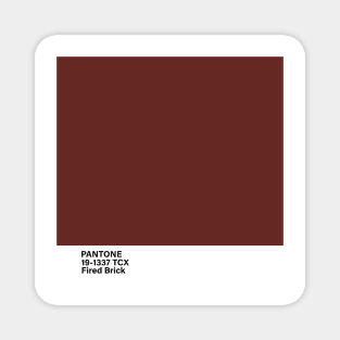 pantone 19-1337 TCX Fired Brick Magnet