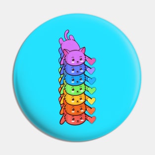 Rainbow cat Pin