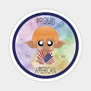 Proud to be American (Sleepy Forest Creatures) Magnet