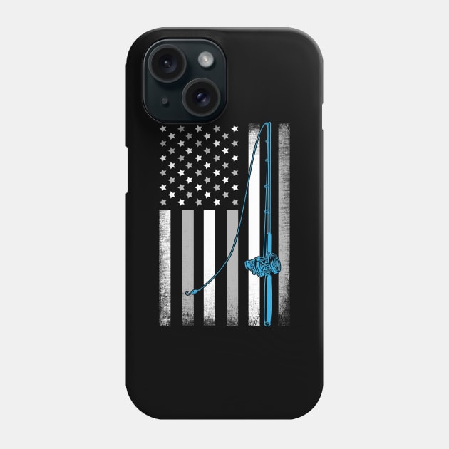 American Fishing Flag Phone Case by captainmood