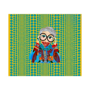 A chic Turquoise Iris Apfel inspired Items T-Shirt