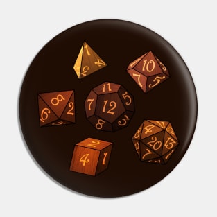 Wooden dice Pin