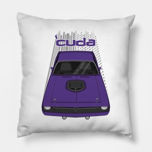 Plymouth Barracuda - Hemi Cuda - 1970 - Plum Crazy Purple Pillow