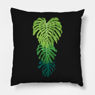 Monstera leaves. Pillow