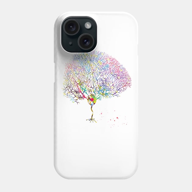 Purkinje Neuron Phone Case by erzebeth