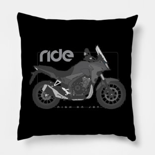 Ride cb500x black bw Pillow